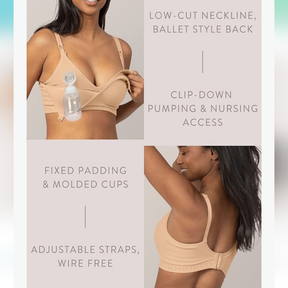 Kindred Bravely Sublime Contour Hands Free Pumping & Maternity Bra for Nursing